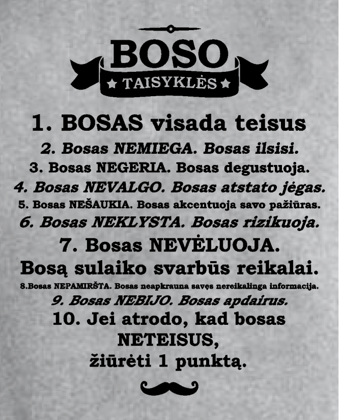 Boso taisyklės